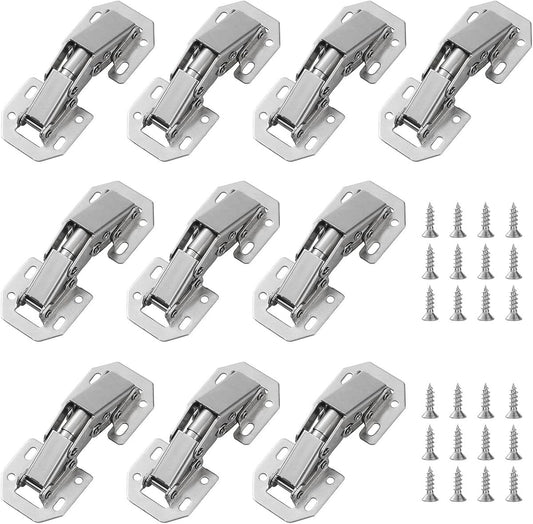 10 pieces - hinges - 3 inch - invisible stainless steel hinges - 90 degrees - cabinet hinges - kitchen door V1188-MS101-02927-1
