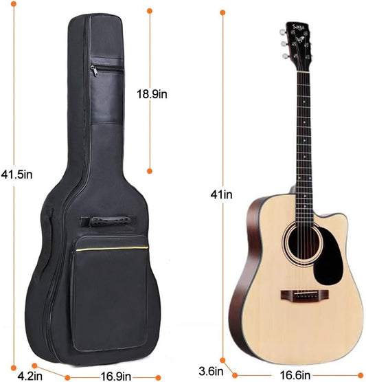 Classic guitar case - Acoustic guitar case - Backpack with exterior pocket and handles - Guitar backpack - V1188-MS101-02935-1