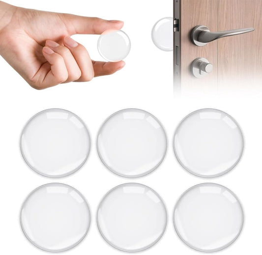 6 pieces - door stoppers - 40*40*8 mm - wall stopper for door handle - self-adhesive wall protector - V1188-MS101-02941-1