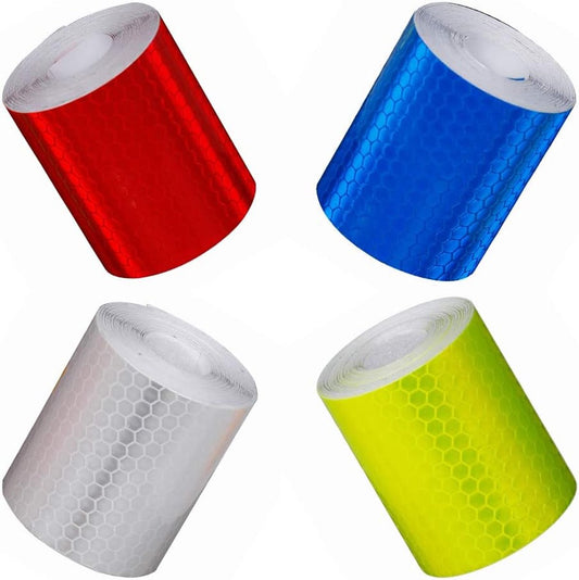 4 rolls - reflective stickers - 5cm*3m - reflective tape - reflective safety warning strips - reflective V1188-MS101-02947-1