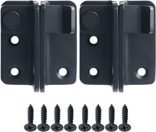 2 pieces - Lock - 60*54*27 mm - stainless steel door lock - sliding bolt with safety latch - left-hand V1188-MS101-02960-1