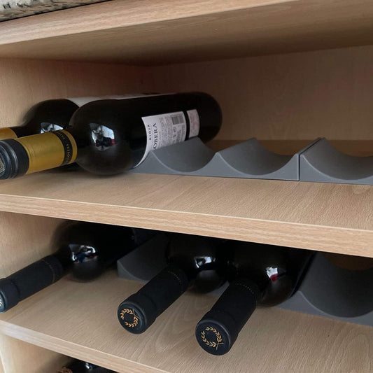 Bottle rack - Beverage bottle rack - Refrigerator bottle holder - Plastic bottle holder - Wine bottle holder V1188-MS101-02963-1