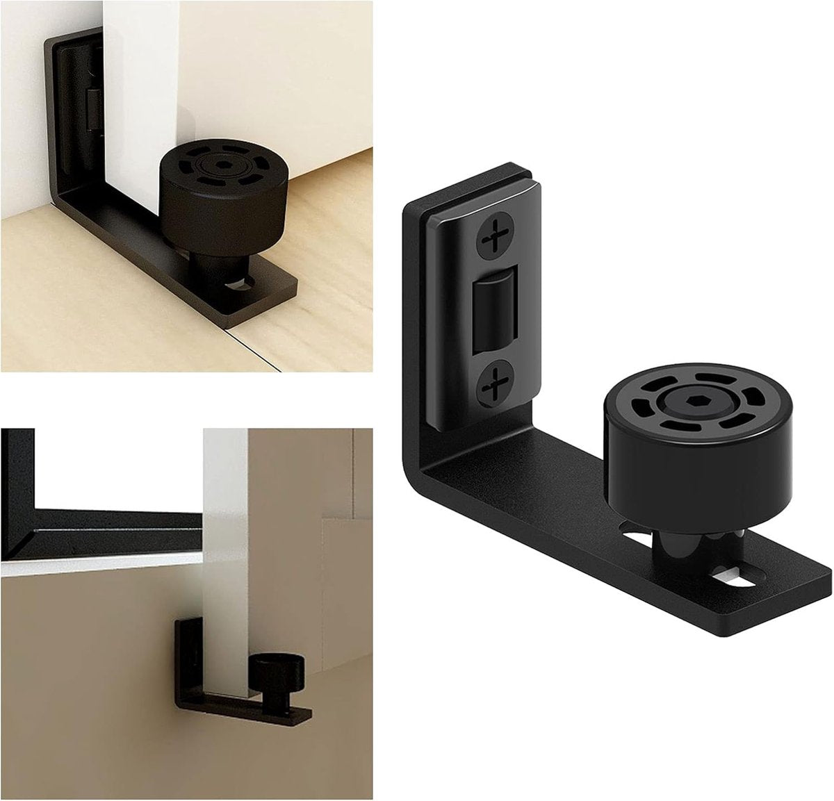 2 Pieces - Sliding Door Floor Guide Doors - Sliding Rails - Sliding Door System - Bottom-Wall Mounting V1188-MS101-02979-1