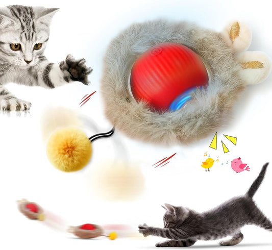 Cat Toys - Cat Balls - Interactive Cat Toy Ball - Cat Toys - Electric Toy Ball - Cat Toys - Automatically V1188-MS101-03000-1