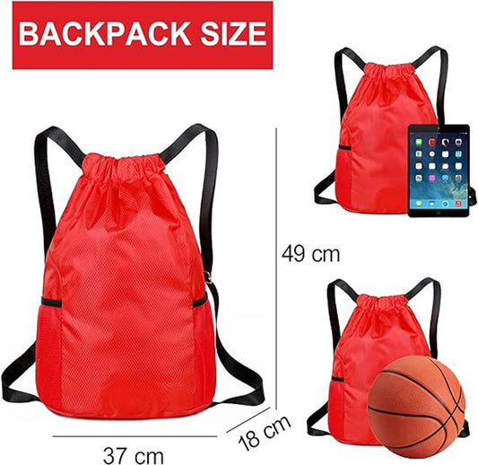 47*38*18cm - Drawstring bag - Drawstring backpack - large unisex sports backpack - with drawstring - gym bag V1188-MS101-03002-1