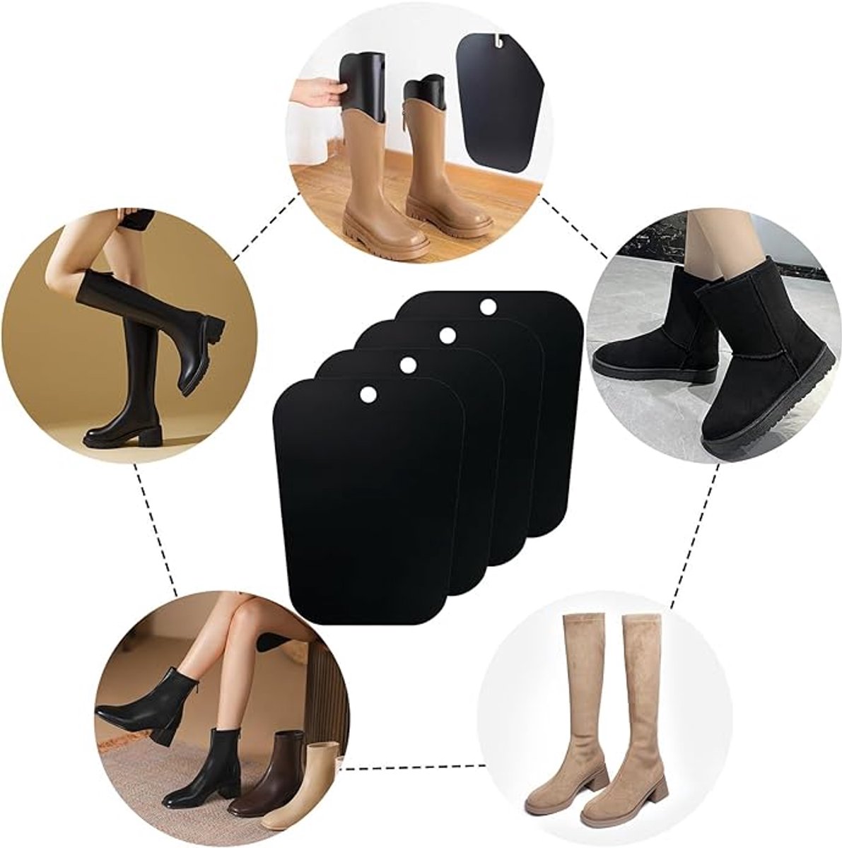 8 pieces - Boot trees - Boot Shapers - Boot filler - Boot stretcher - Stretcher - plastic boot trees for V1188-MS101-03007-1