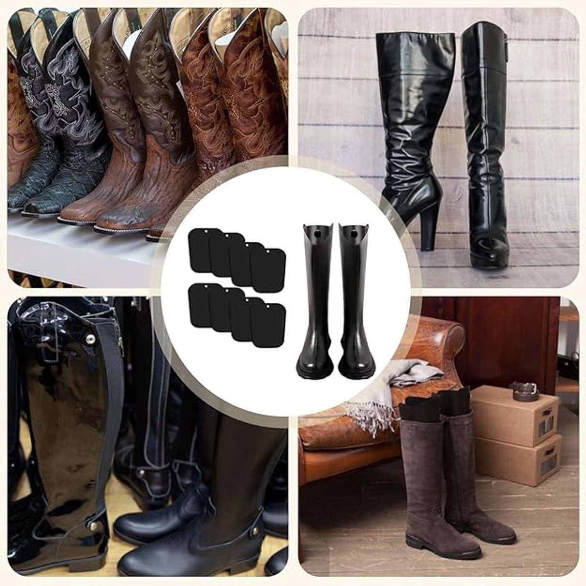 8 pieces - Boot trees - Boot Shapers - Boot filler - Boot stretcher - Stretcher - plastic boot trees for V1188-MS101-03007-1