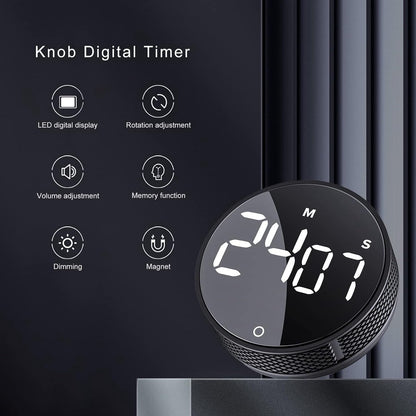 Timers - Digital timer - Magnetic digital kitchen timer - Kitchen timer - Count up/Count down - egg timer - V1188-MS101-03030-1