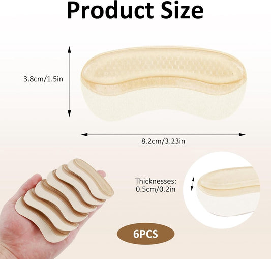pairs - Heel pads for women's shoes - gel anti-slip heel pads - prevent blisters - friction heel protectors - V1188-MS101-03037-1