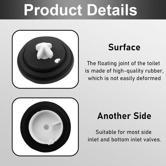 3 pieces - Toilet cistern drain valve - Flush tank inlet diaphragm - inlet diaphragms for toilet cistern - V1188-MS101-03043-1