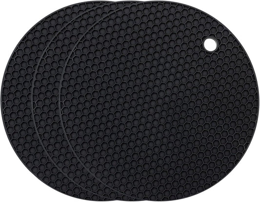 Silicone Pot Holders - Round - Pot Holders - Glass Coasters - Heat-Resistant Pot Holders - For Pots and Pans V1188-MS101-03051-1