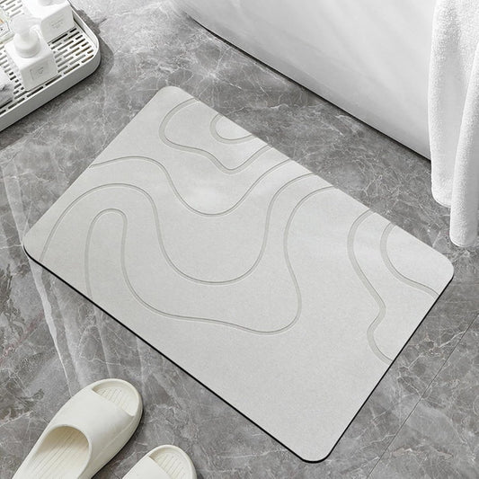 Absorbent Bath Mat - 40*60 cm - Diatomaceous Earth Bath Mat - Non-Slip Diatomite Mat - Non-Slip Shower Mat - V1188-MS101-03059-1