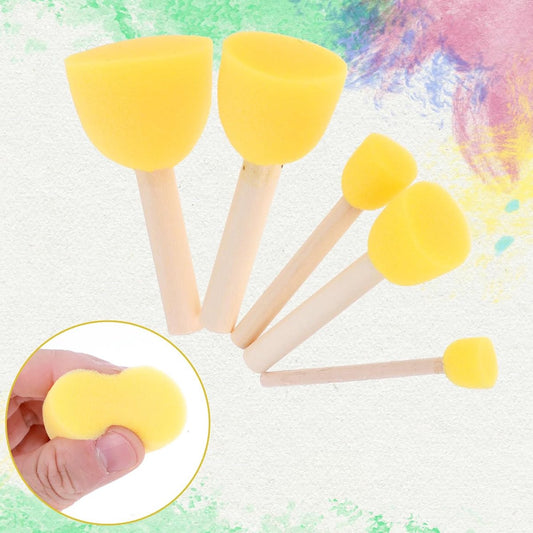 20 pieces - Sponge brushes - Brushes - Paint brushes - Children's Round Sponge Brushes - sponge paint brushes V1188-MS101-03061-1