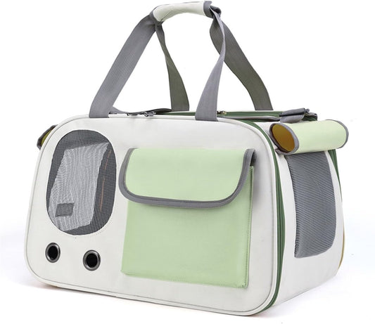 Cat and Dog Transport Bag - Travel Basket - Foldable Cat Transport Box - Cat Bag - Pet Carrier Bag with V1188-MS101-03062-1