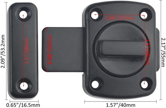 2 pieces - Door locks - swing door locks - zinc alloy door locks - bathroom door lock - security lock - door V1188-MS101-03068-1