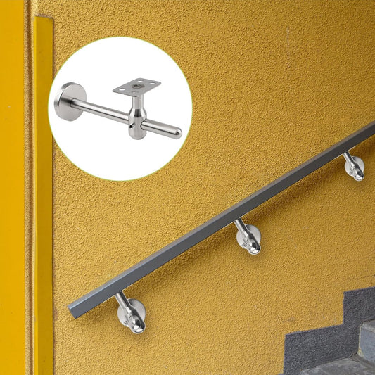 15*6*5 cm - handrail brackets - stainless steel wall bracket for handrails - for stairs and hallways - easy V1188-MS101-03070-1