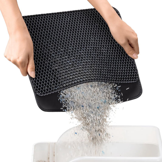 Cat Litter Mat - 30 x 45 cm - Waterproof Cat Litter Mat - Cat Litter Mat - Grit Catcher - Cat Litter Mat - V1188-MS101-03079-1