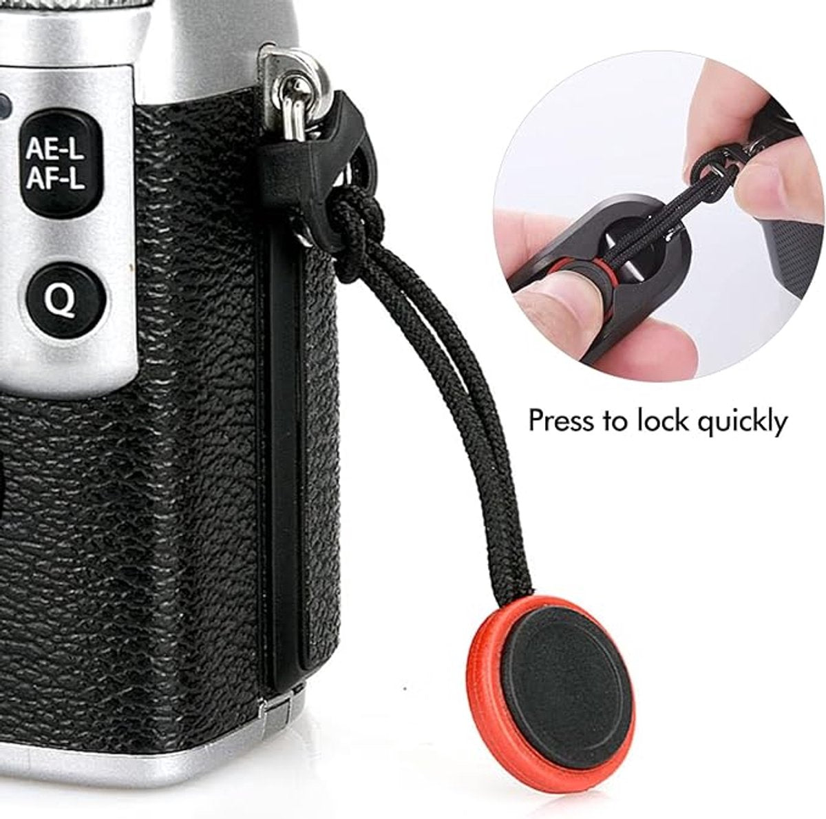 Camera Strap Compact - Wrist Strap for DSLR Camera - Neck Strap Band - Belt - Shoulder Strap - Camera Strap V1188-MS101-03091-1