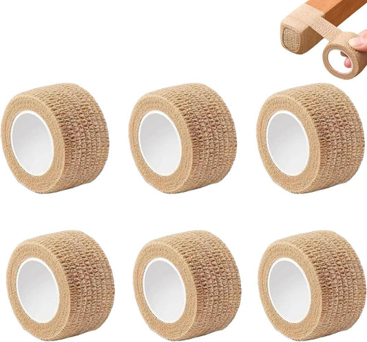 6 Rolls Chair Leg Floor Protectors - Self-Adhesive Bandage Wraps - Chair Leg Protectors - Anti-Slip Chair Leg V1188-MS101-03096-1