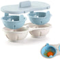 Microwave Egg Cooker - Egg Cooker - Egg Maker - 22*11*8 cm - Microwave egg cooker with 2 cavities - Poached V1188-MS101-03105-1