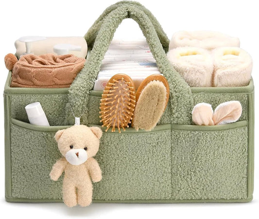 Baby storage basket - portable baby storage basket - felt baby storage - removable compartment - perfect for V1188-MS101-03108-1