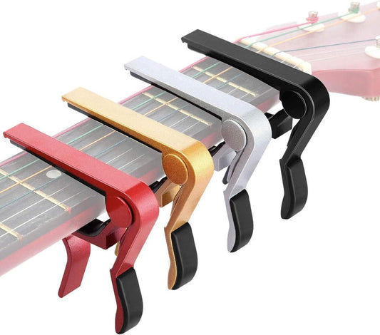 Pieces Guitar Capos - Universal Capos - Guitar Capo Clamps - Aluminum Metal - Suitable for acoustic and V1188-MS101-03126-1