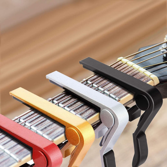 Pieces Guitar Capos - Universal Capos - Guitar Capo Clamps - Aluminum Metal - Suitable for acoustic and V1188-MS101-03126-1