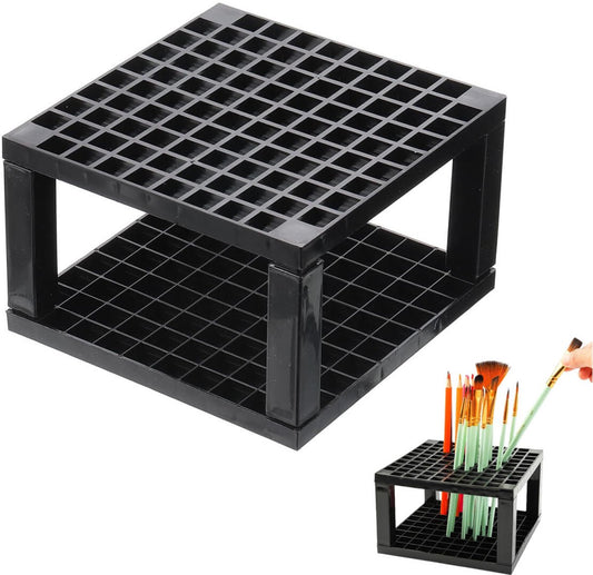 96-hole - Pen tray - Pen holder - Pencil holder - Brush holder - Plastic desk organizer stand - Makeup brush V1188-MS101-03153-1