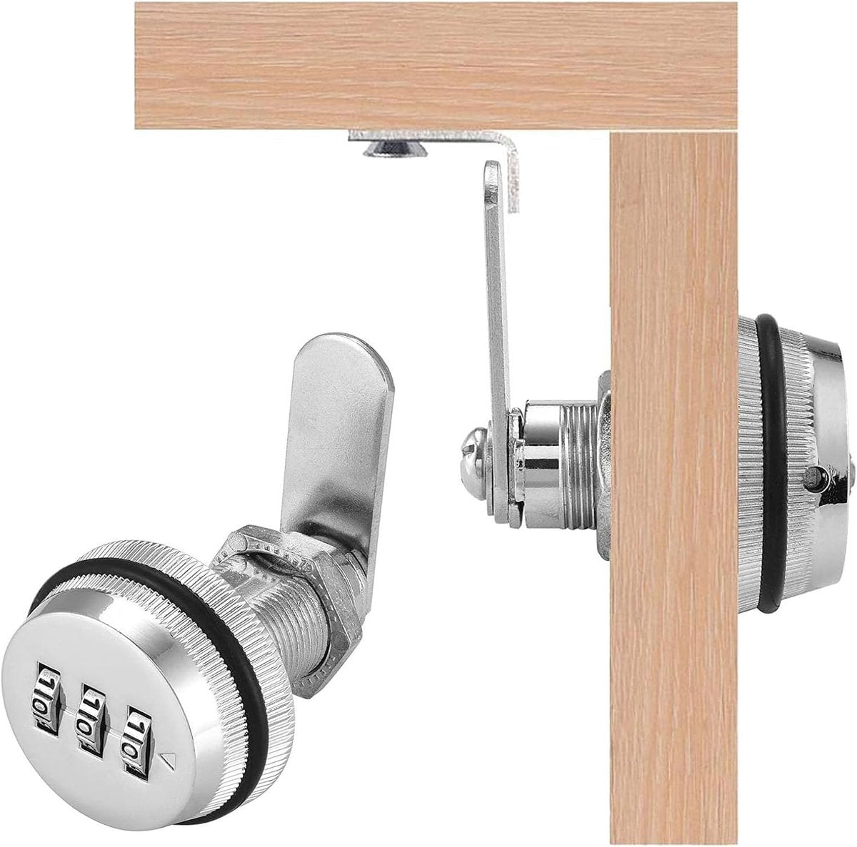 pieces - Combination lock - 62*38 mm - Suitable for panel thicknesses of 15-25 mm - Cabinet locks - Drawer V1188-MS101-03155-1