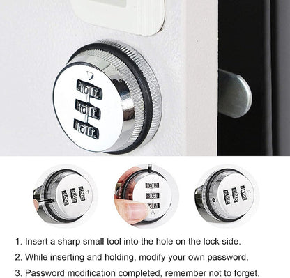 pieces - Combination lock - 62*38 mm - Suitable for panel thicknesses of 15-25 mm - Cabinet locks - Drawer V1188-MS101-03155-1