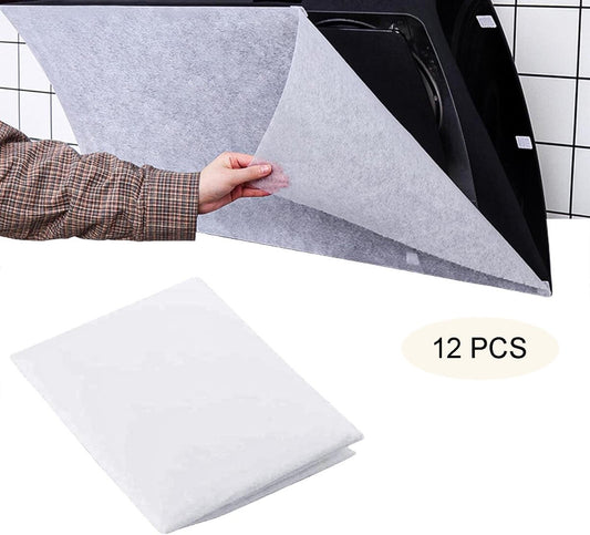 12 pieces - Range Hood Oil Filter Paper - oil-absorbing paper for range hoods - filter paper for range hoods V1188-MS101-03174-1