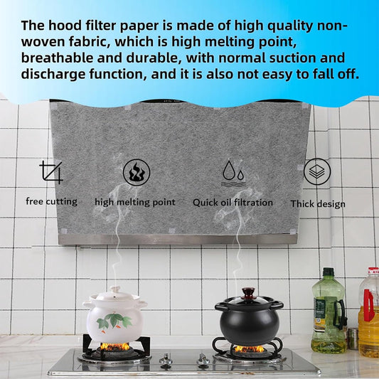 12 pieces - Range Hood Oil Filter Paper - oil-absorbing paper for range hoods - filter paper for range hoods V1188-MS101-03174-1