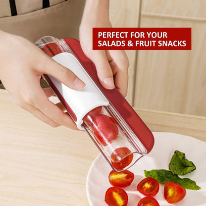 2-Piece Slicer - Tomato Slicer - Fruit Slicer - Grape Slicer - Grape Cutter - Strawberry Slicer - Salad V1188-MS101-03176-1