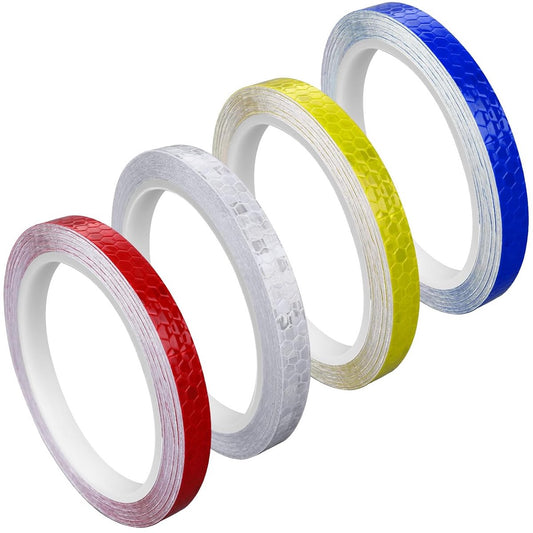 4 rolls - 1cm * 8m - Reflective tape - self-adhesive safety markings - reflective strips - reflective V1188-MS101-03185-1