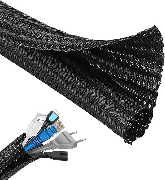 3m*13mm - cable protector - cable management - cable sleeve - black cable cover - cable management - cable V1188-MS101-03188-1