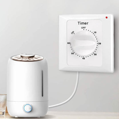 Countdown Switch - 60 minutes - Countdown timer switch - Mechanical countdown timer socket - time switch - V1188-MS101-03189-1