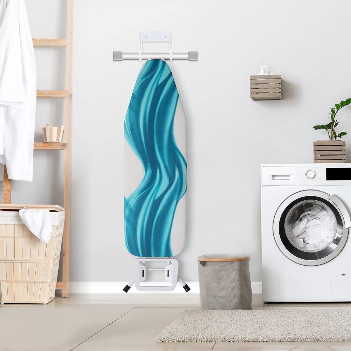 Ironing board holder - Ironing board hanging system - Hook for ironing board - Wall-mounted ironing board V1188-MS101-03193-1