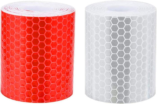 Reflective Tape - Reflection Tape - R2 rolls 5cm x 3 Meters - Self-Adhesive - Reflective Tape - Reflective V1188-MS101-03194-1