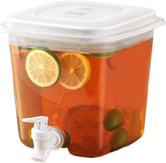 Water Dispenser - 3.5L Water Dispenser with Lid - Water Tap - Drink Bucket - Beverage Machine with Tap - V1188-MS101-03199-1