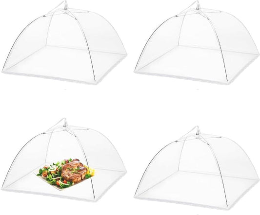 Fly Cover - 4 Pieces - Food Protection Covers - Fly Cover - Foldable - Pop-up Umbrella Net Tent - Cover - V1188-MS101-03201-1