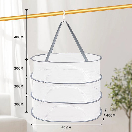 Herb Drying Rack - 40*60cm - 3-tier hanging herb drying net - Drying rack - Drying net - food drying net - V1188-MS101-03209-1