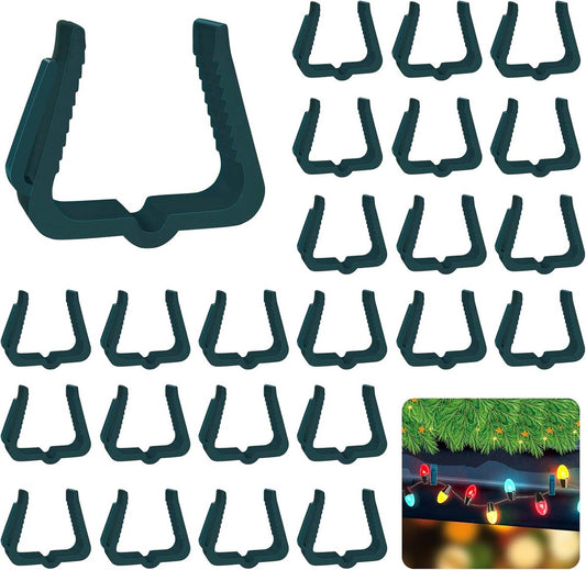 30 pieces - Christmas lighting clips - Light clips - Plastic clips - Lighting hooks - Party lighting clamps - V1188-MS101-03217-1