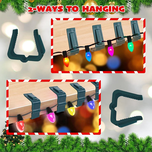 30 pieces - Christmas lighting clips - Light clips - Plastic clips - Lighting hooks - Party lighting clamps - V1188-MS101-03217-1