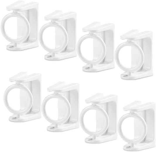 8 pieces - Curtain Rod Bracket - self-adhesive curtain rod holder - 360 degree rotatable mounting brackets - V1188-MS101-03220-1