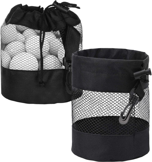 pieces - 14*14*16.5 cm - golf ball storage bag - golf bag - nylon mesh ball bag - with drawstring - golf ball V1188-MS101-03221-1