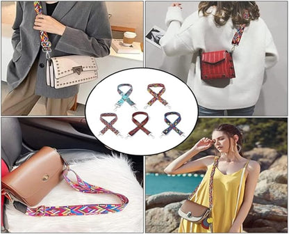 Bag Strap - 4-Piece Shoulder Strap - Adjustable Bag Strap - Bagstrap - Bag Strap - Colorful Ethnic Style V1188-MS101-03223-1