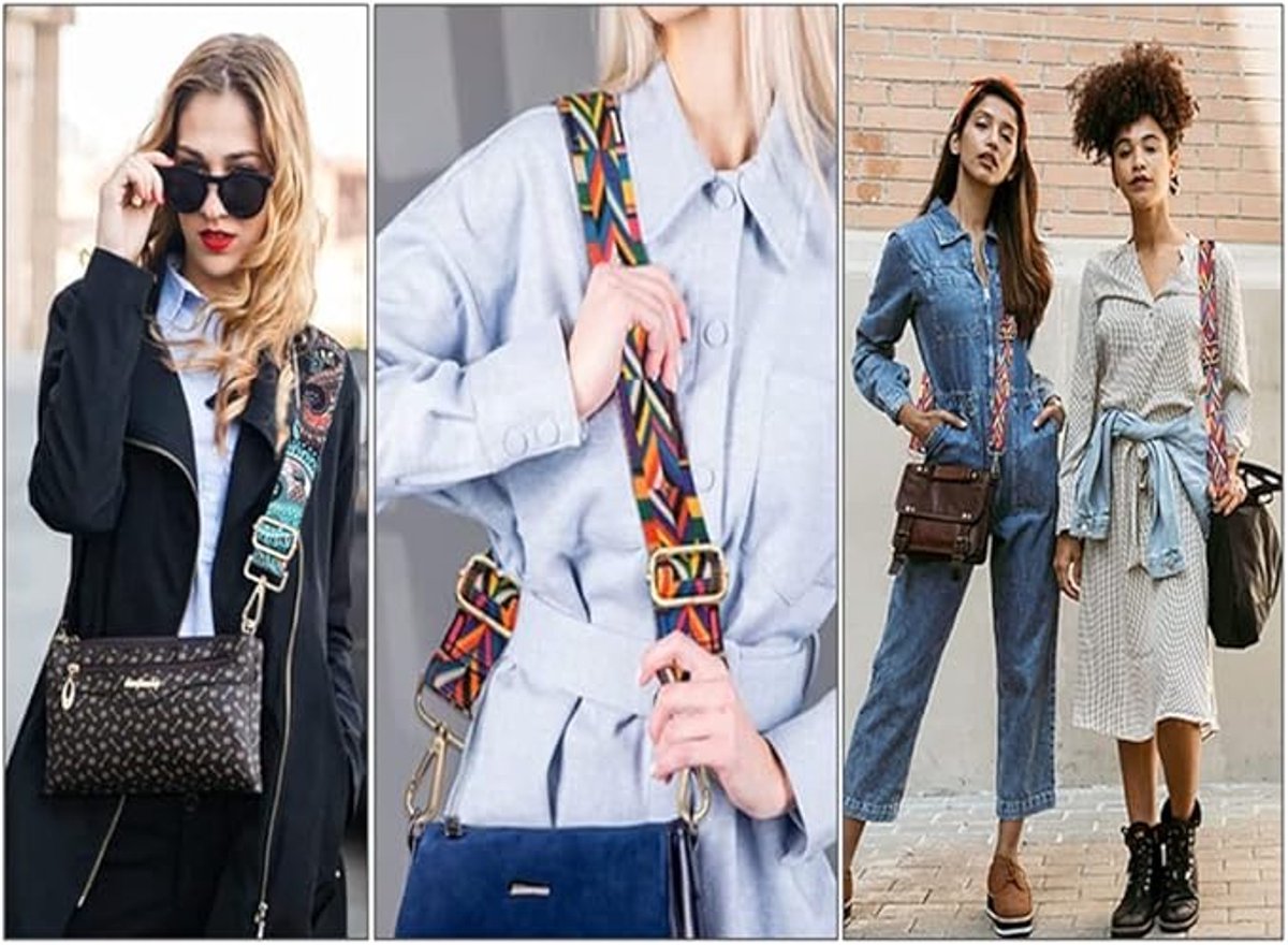 Bag Strap - 4-Piece Shoulder Strap - Adjustable Bag Strap - Bagstrap - Bag Strap - Colorful Ethnic Style V1188-MS101-03223-1
