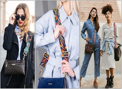 Bag Strap - 4-Piece Shoulder Strap - Adjustable Bag Strap - Bagstrap - Bag Strap - Colorful Ethnic Style V1188-MS101-03223-1