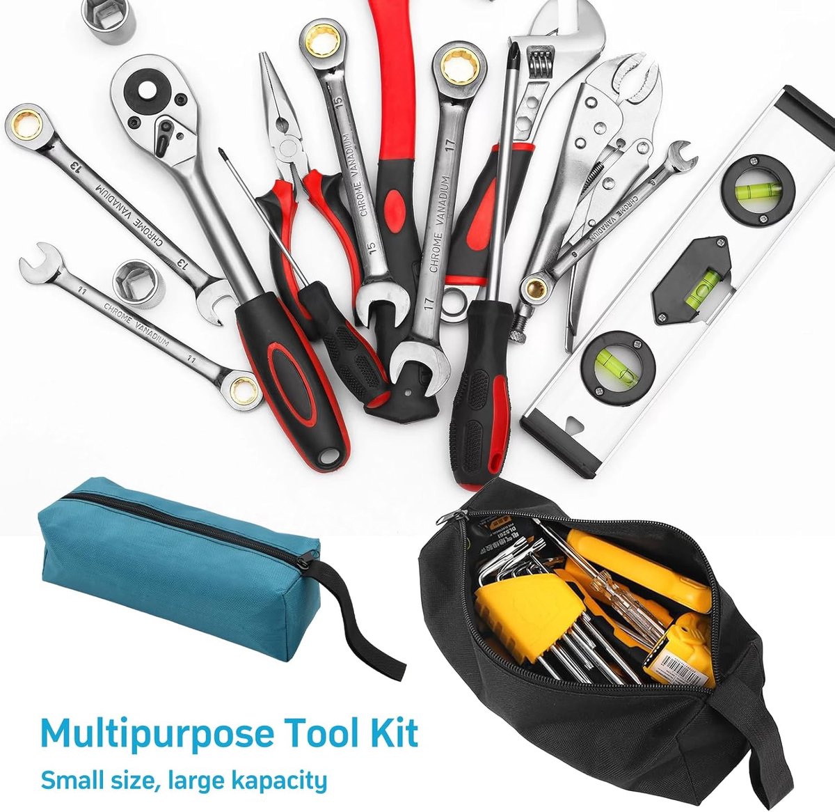 2 pieces - 30*10*10cm and 25*8*8.5 cm - Tool bag - small tool bags - waterproof tool bags - sturdy small tool V1188-MS101-03228-1