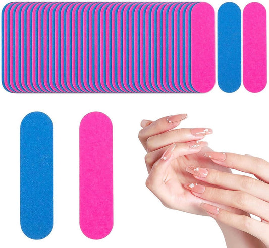 100 pieces - Sanding strips - Nail file - Mini wood file - Shaping nails - nail sanding strips - mini nail V1188-MS101-03234-1